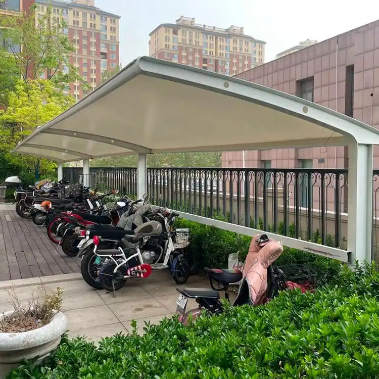 青铜峡市膜结构电动车棚